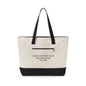 Zippered Canvas Tote