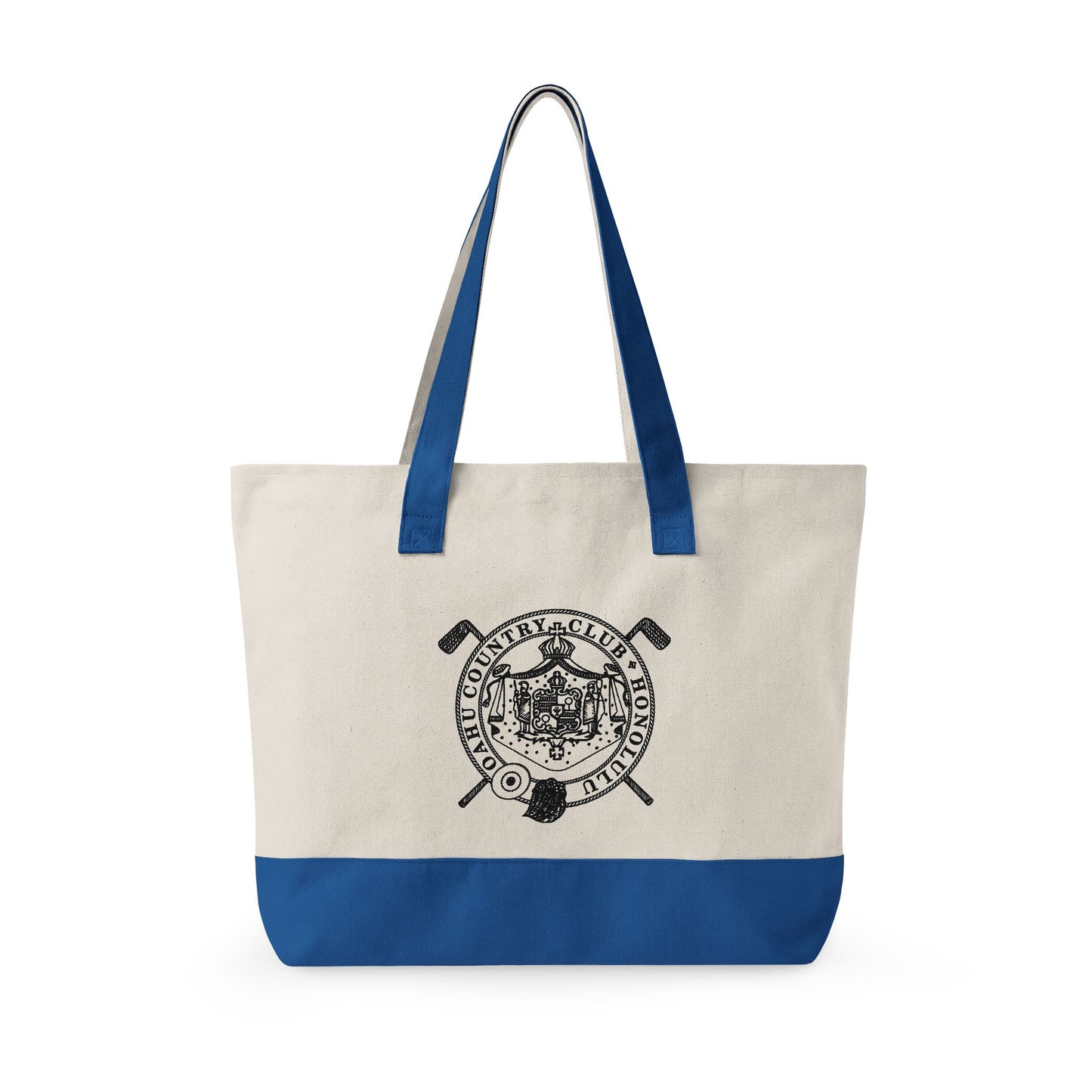 Zippered Canvas Tote