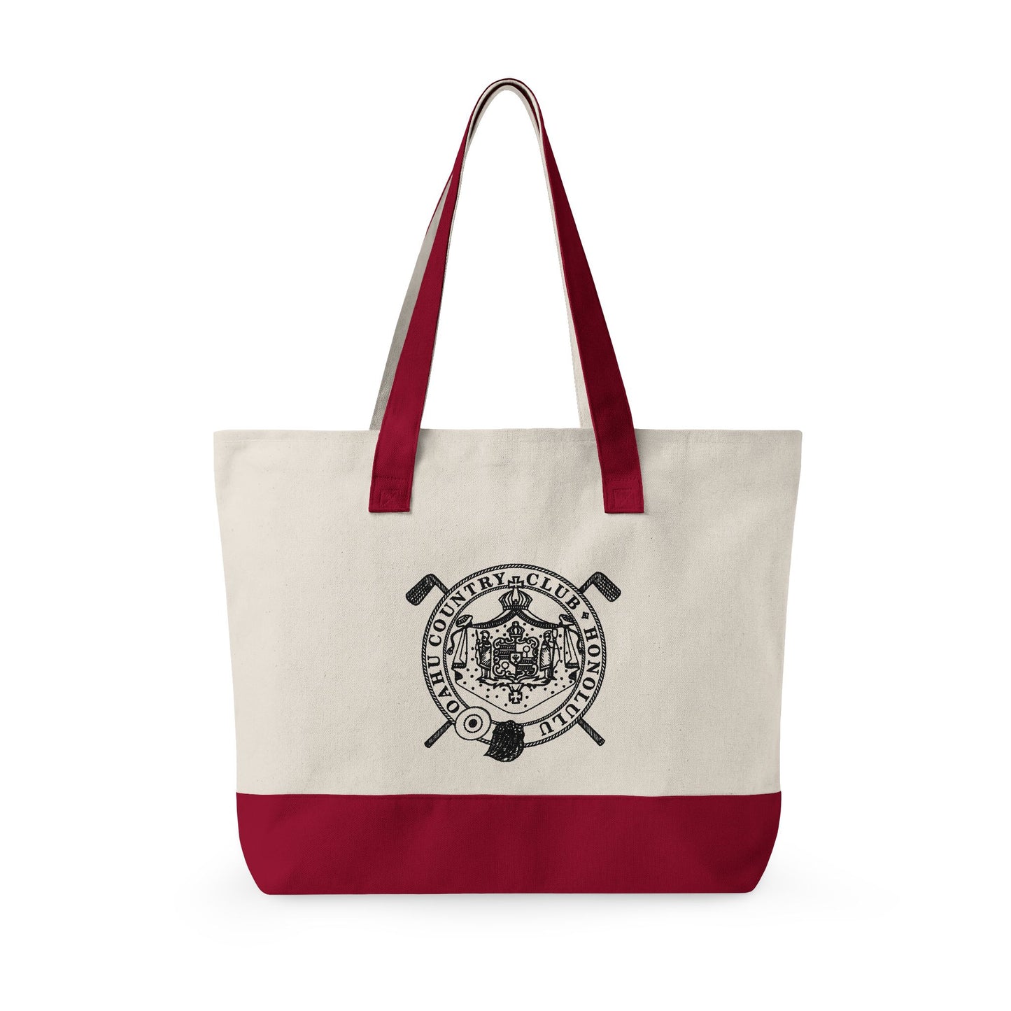 Zippered Canvas Tote