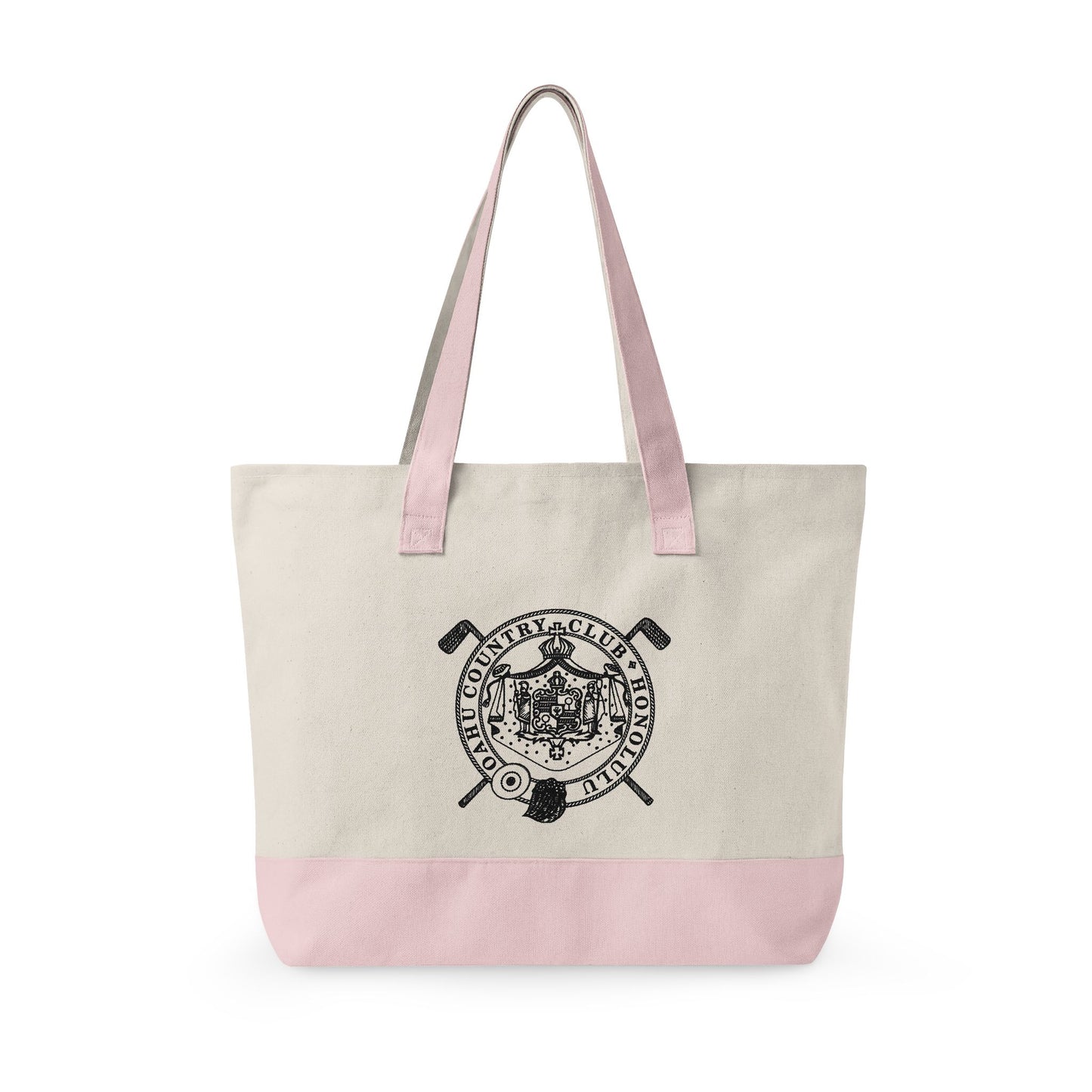 Zippered Canvas Tote