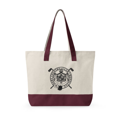 Zippered Canvas Tote