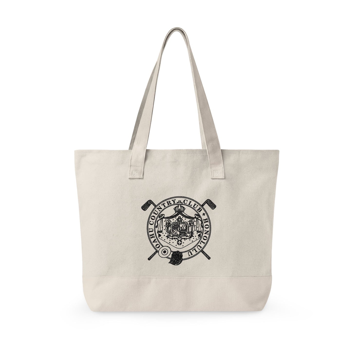 Zippered Canvas Tote