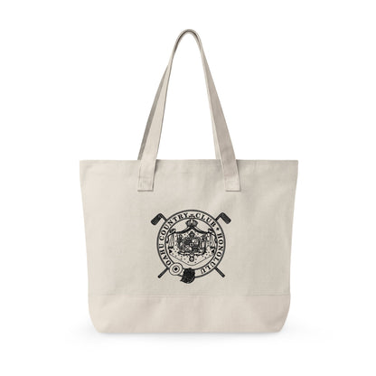 Zippered Canvas Tote