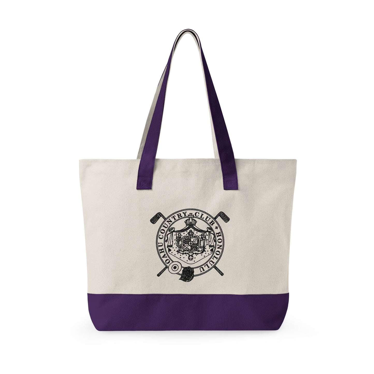 Zippered Canvas Tote