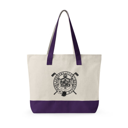 Zippered Canvas Tote