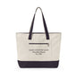 Zippered Canvas Tote