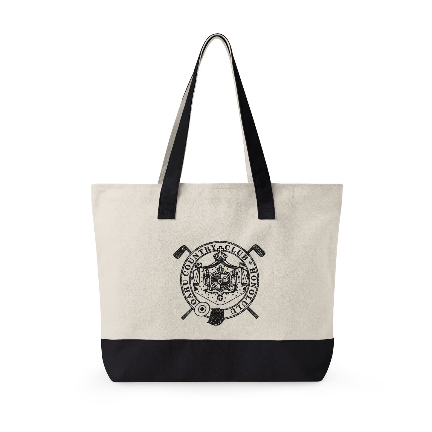 Zippered Canvas Tote