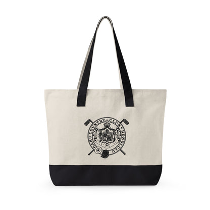 Zippered Canvas Tote